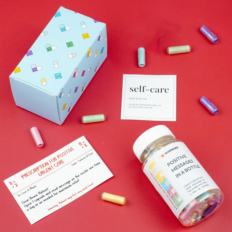 [Australia] - 50 Positive Messages in Bottle,Anxiety Relief Items, Stress Relief, Self Care Kit for Mediation,Positive Affirmation Gifts for Women, Self Care Kit for Mediation, Unique Health and Wellness Gifts 