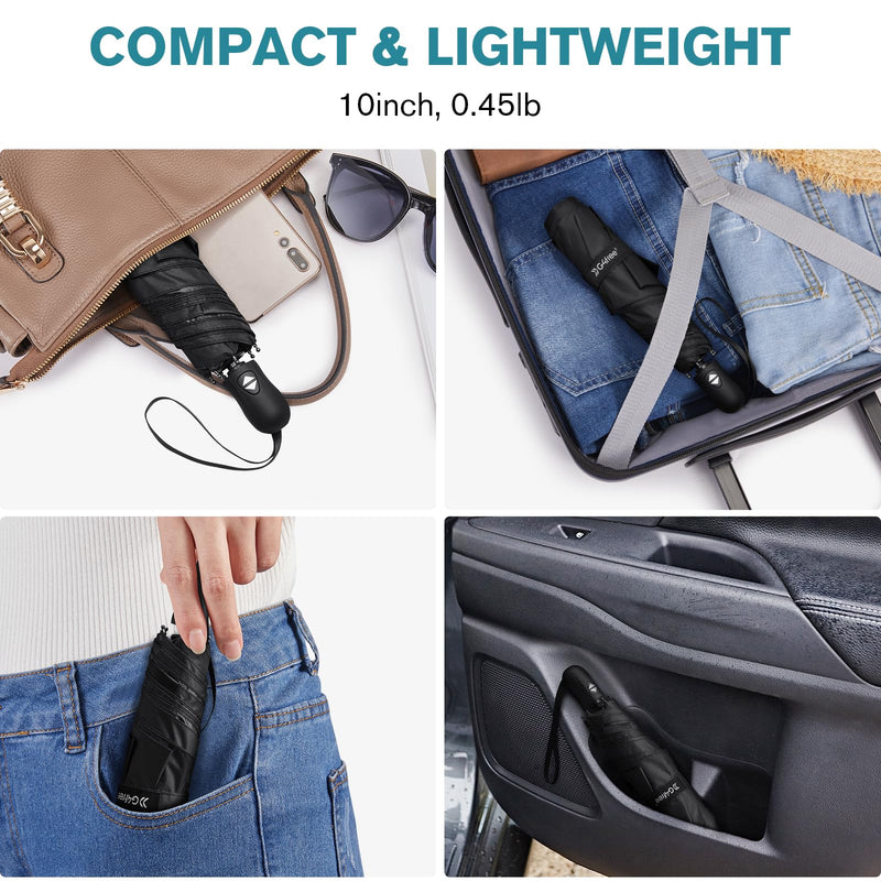 G4Free Ultralight UPF 50+ UV Protection Compact Umbrella and Mini UPF 50+ Ultralight Slim UV Protection Umbrella