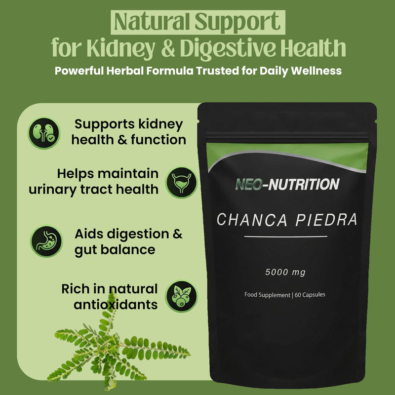 Chanca Piedra 5000mg Stone Breaker 120 Vegan Capsules High Strength Chanca Piedra Supplement UK Made 120 count (Pack of 1)
