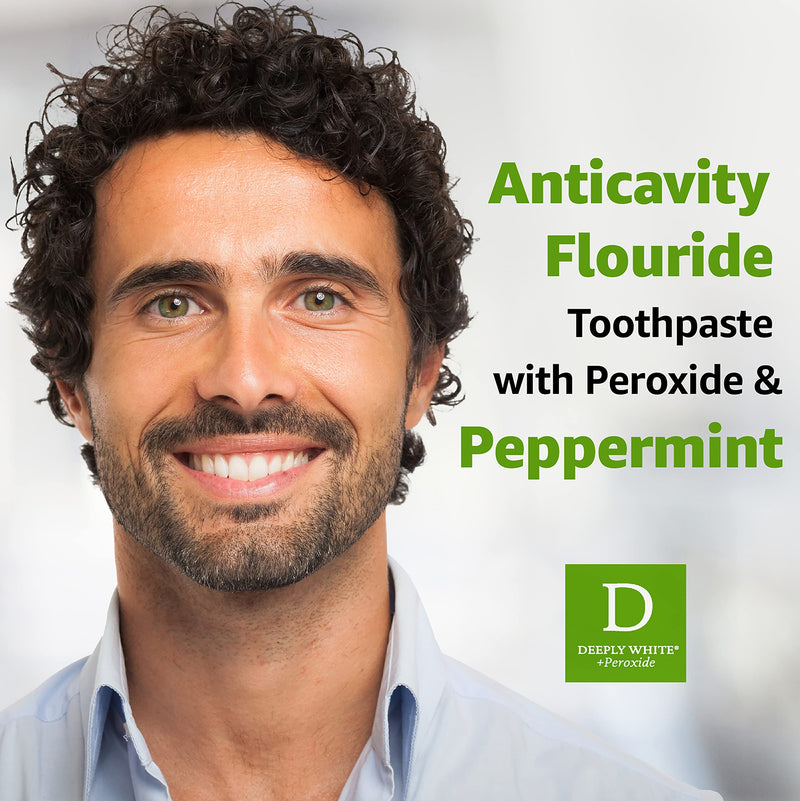 [Australia] - Rembrandt Deeply White + Peroxide Whitening Toothpaste, Peppermint Flavor, 3.5-Ounce (Pack of 2) (Packaging may Vary) 3.5 Ounce (Pack of 2) 