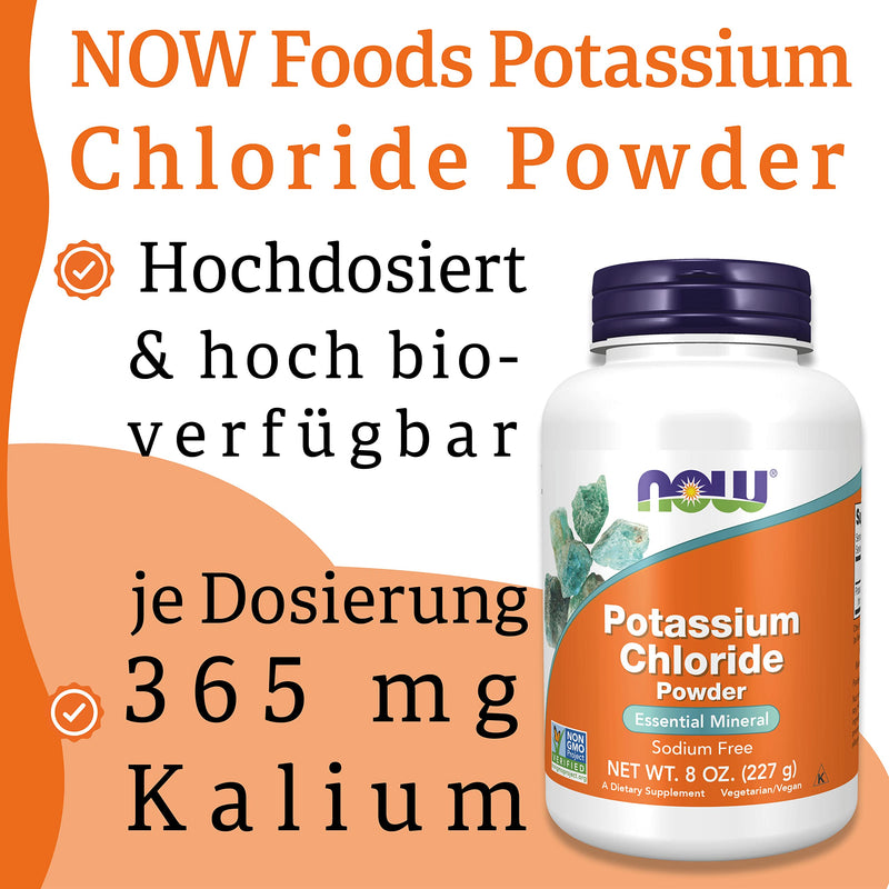 [Australia] - Now Foods, Potassium Chloride Powder, 227g, Laboratory Tested, Potassium, Gluten Free, Soy Free, Vegetarian 
