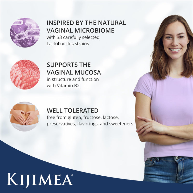 Kijimea® FloraCare - Inspired by the Natural Vaginal Microbiome | 33 Carefully Selected strains of Lactobacillus in a high Dosage + Vitamins B2, B3, B7, and Zinc - 14 pcs 14 count (Pack of 1)