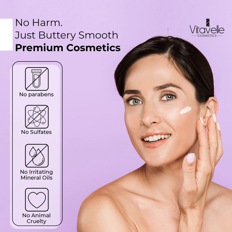 VITAVELLE Pore Refining Face Cream – Daily Hydrating Moisturizer with Vitamin B3, Plant Retinol & Shea Butter – Balancing Skin Care for Smooth, Even Complexion (1.69 Fl Oz)