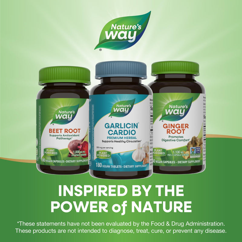 [Australia] - Nature's Way Premium Herbal Garlicin Cardio, 350 mg per serving, 180 Count 