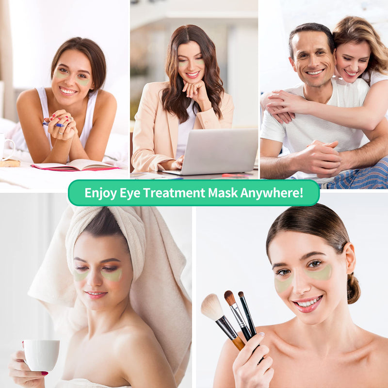 [Australia] - BREYLEE Aloe Vera Eye Masks - 60 Pcs - Reduce Puffy Eyes & Dark Circles, Firm & Improve Under Eye Skin, Pure Natural Extracts for Youthful Appearance & Reduction of Fine Lines and Wrinkles. GREEN 