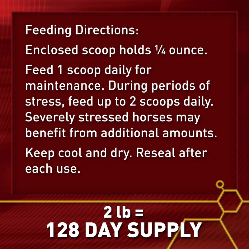 Vita Flex Pro Pure C Antioxidant Supplement, 2 lb, 128-Day Supply | Premium Quality Horse Vitamin C Supplement, Collagen Support for Horses, Antioxidant and Connective Tissue Support