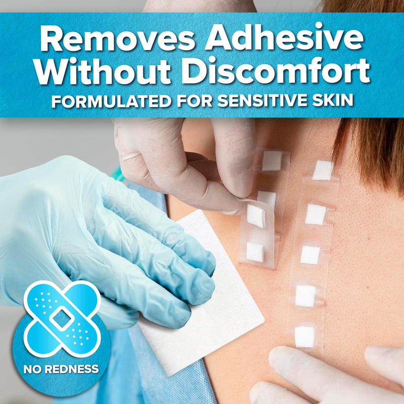 [Australia] - JJ CARE Adhesive Remover Wipes (Pack of 100) 2.2‚Äù x 2.56 Inches, Adhesive Remover for Skin, No Sting Medical Adhesive Remover, Ostomy Adhesive Remover for Sensitive Skin - Individually Packed 