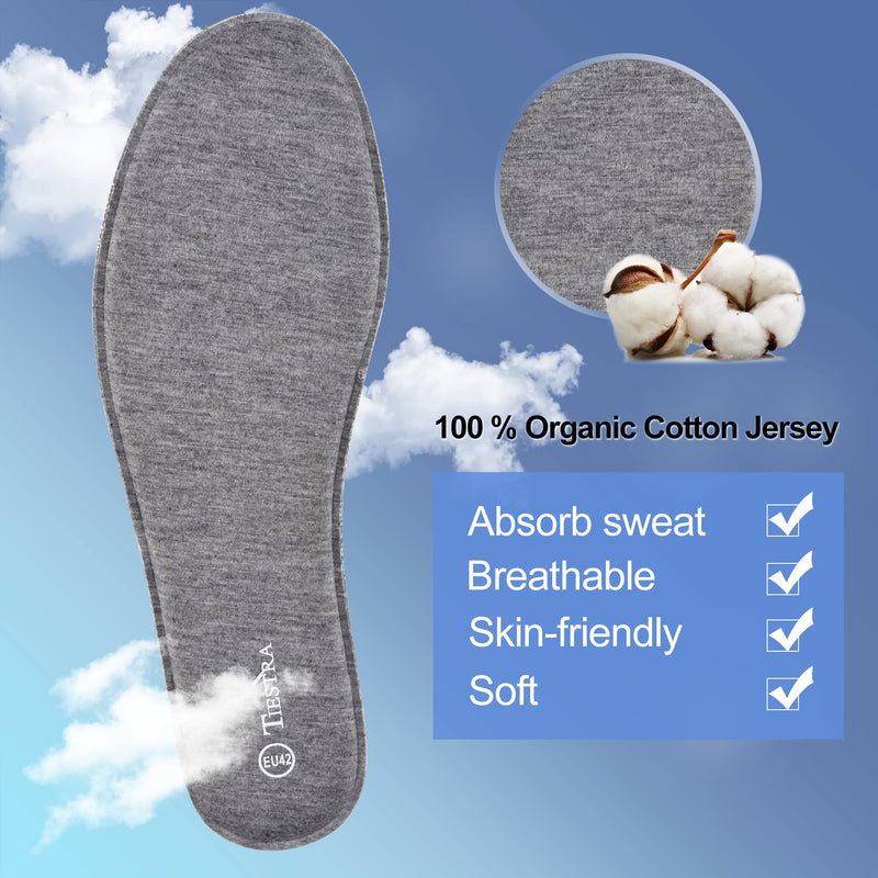 [Australia] - 2 Pair -Shoe Inserts for Mens Memory Foam Insoles,Replacement Insoles for Work Boots Running Shoes, Cushion Shock Absorbing for Foot Pain Relief, Comfort Breathable Inner Soles 44EU,US11 Men: EU 44/US 11 Black+grey(2 Pairs) 