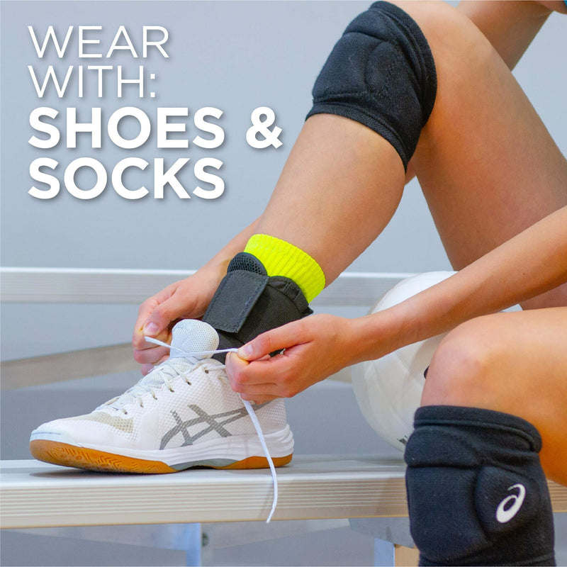 BraceAbility Sports Ankle Brace - Best Lace Up Figure 8 Sprained, Rolled or Twisted Active Support Wrap Stabilizer Splint for Basketball, Volleyball, Soccer, Working Out, Running Pain Treatment (XS) X-Small