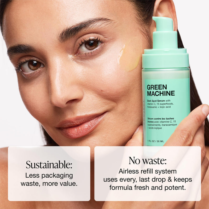 INNBEAUTY Project Green Machine Vitamin C Serum Refill, 1 oz | Refill targets dark spots, hyperpigmentation and uneven tone