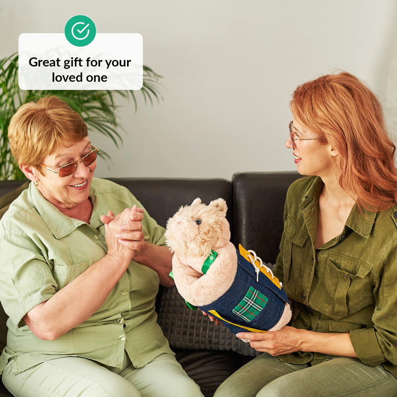 [Australia] - Fidget muff and haptic dementia blanket for adults and seniors with Alzheimer's | Twiddle Muff Toy and Blanket for Patients with Dementia | Nestel pillow and nestel blanket as an activity for people with dementia 