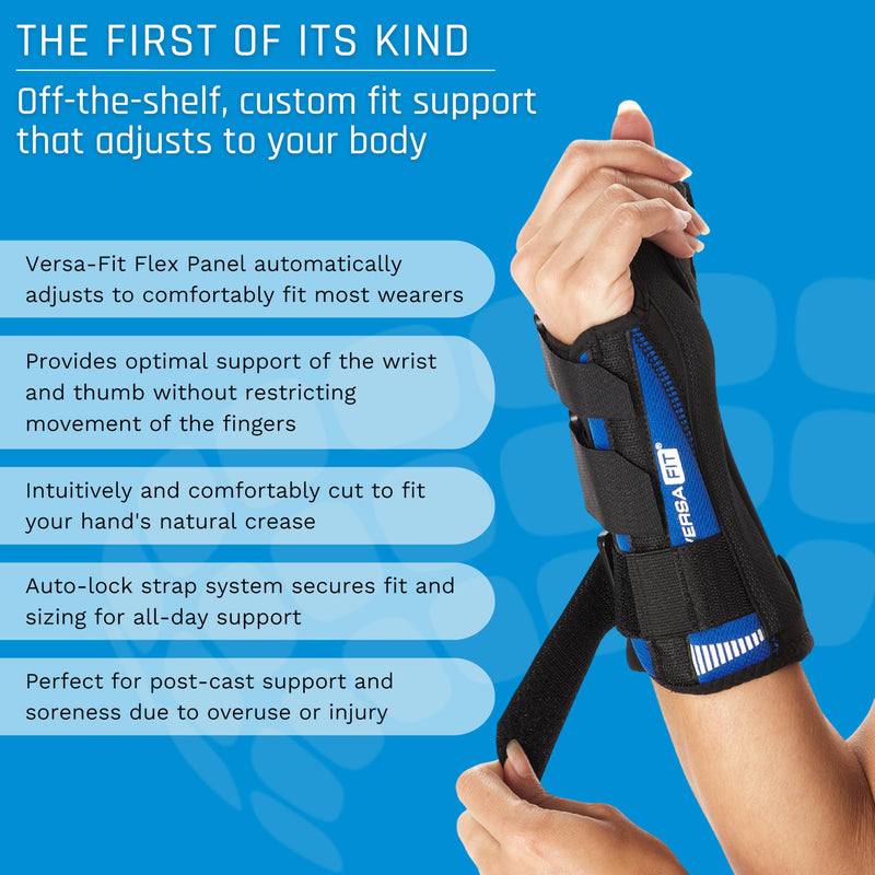 [Australia] - Ovation Medical Versa-Fit Wrist Brace - Premium Custom Fit Wrist Support Brace - Comfortable, Structured Tendonitis and Carpal Tunnel Wrist Brace or Wrist Splint for Post Cast Support (Right, Standard) Right 