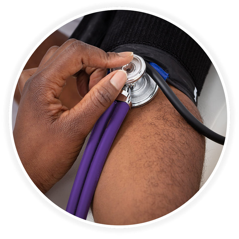 [Australia] - ASA TECHMED Sprague Double Tube Adult and Pediatric Stethoscope + Matching EMT Shears, Ideal for EMT, Nurse, Doctor, Medical Student, Paramedic, and First Responders (Purpe) Purple 