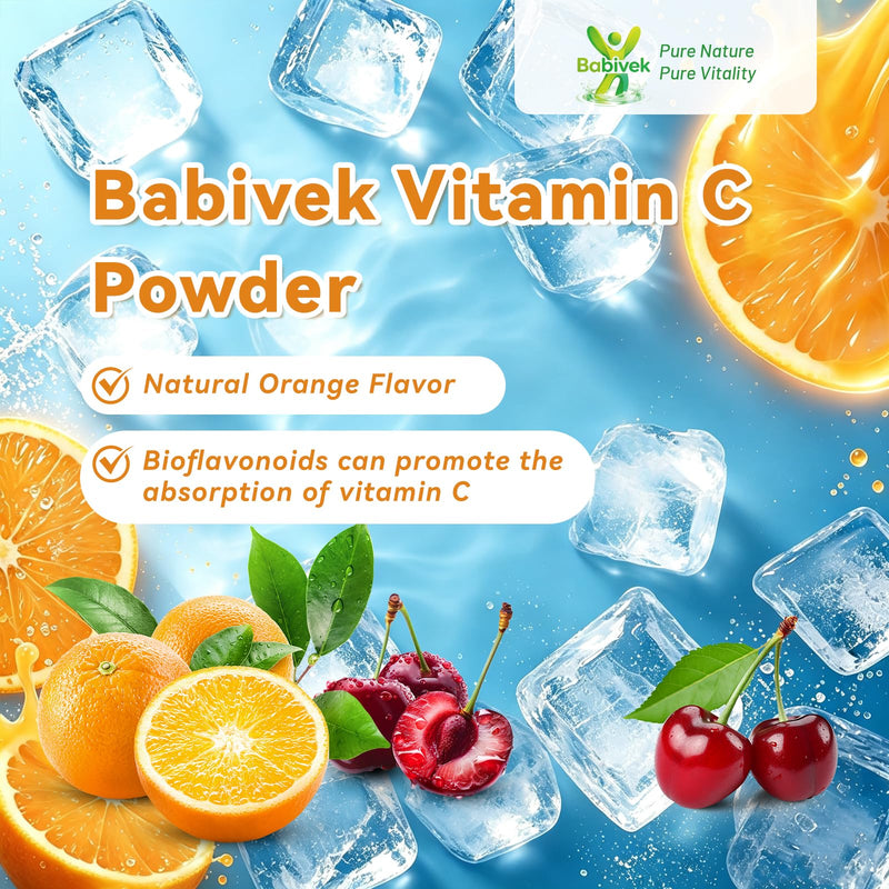Sodium Free Electrolyte Powder with 1000mg Vitamin C Orange Flavor | Sugar Free 250g Vegan Keto Low Sodium Hydration Supplement for Adults & Kids, Gluten Free, Non-GMO, No Additives, Plant-Based