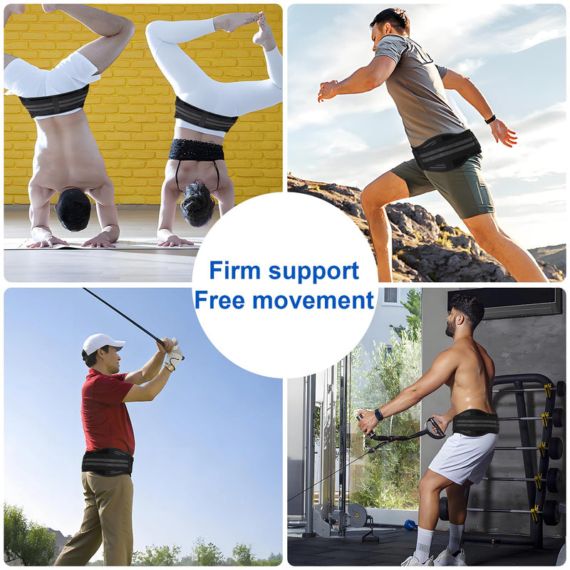 [Australia] - Powerful Sacroiliac Belt for Women and Men, Compression SI Joint Belt for Sciatica Nerve Relief, Hip Brace with Anti-Slip Design, Sacroiliac Hip Brace for Pelvic, Trochanteric Bursitis, Sacrum Pain Plus 