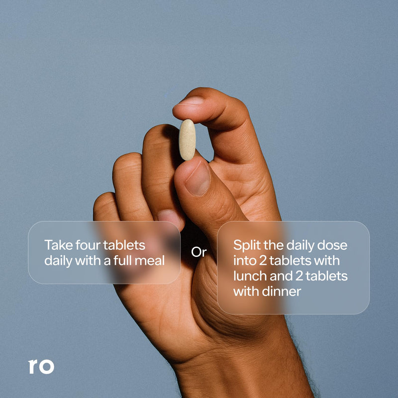Ro Testosterone Support for Men 2-Pack (240 Tablets) | Daily Nutritional Supplement, Ashwagandha to Support Healthy Testosterone Levels, Magnesium to Promote Muscular Health 120 Count (Pack of 2)