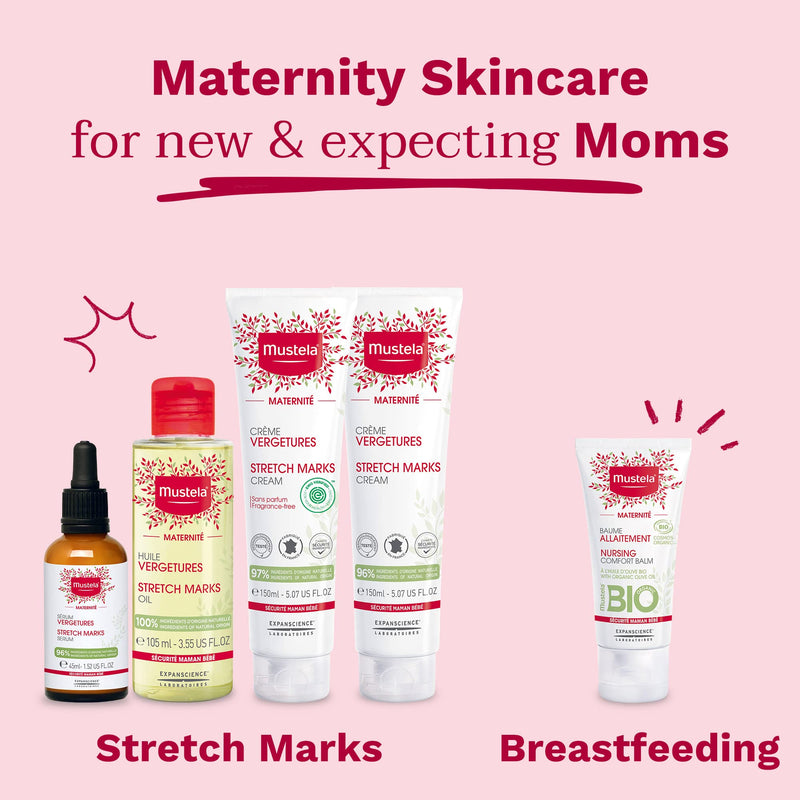 [Australia] - Mustela Maternity Stretch Marks Cream for Pregnancy - Natural Skincare Massage Moisturizer with Natural Avocado, Maracuja & Shea Butter - Lightly Fragranced or Fragrance Free - Various Sizes 8.45 Fl Oz 