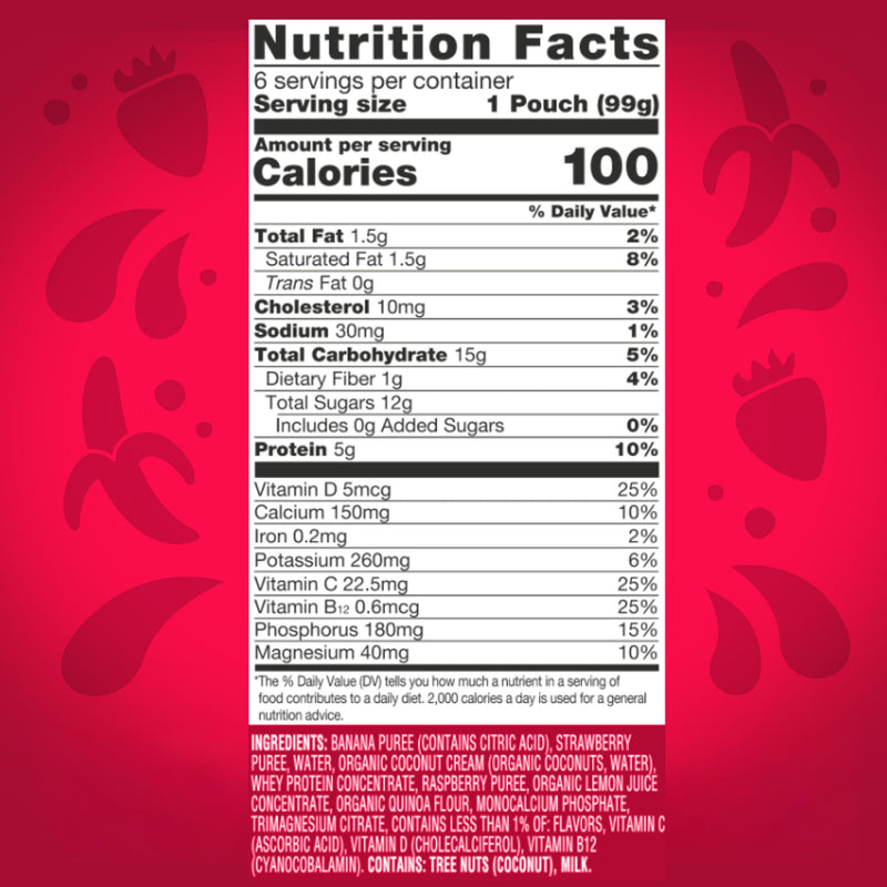 vitafusion Vitamin-Boosted Smoothie +Protein for Energy Metabolism and Immune Support, Strawberry Banana Flavor Excellent Source of Vitamins C, D, and B12, 3.5oz, 6 Count Vitamin Boosted Smoothies +Protein