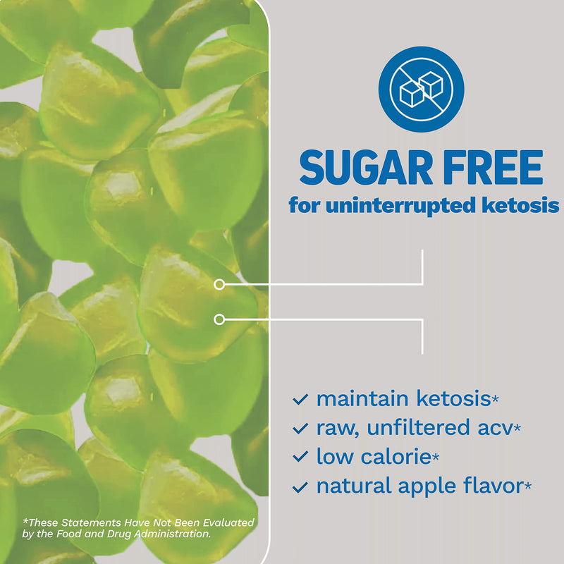 [Australia] - Herbtonics Keto Apple Cider Vinegar Gummies - Digestion & Detox Support - Sugar Free Keto BHB Advanced Formula for Metabolism Boost - Raw ACV with The Mother - 120 Apple Flavor Gummies (Pack 2) 30 Count (Pack of 2) 