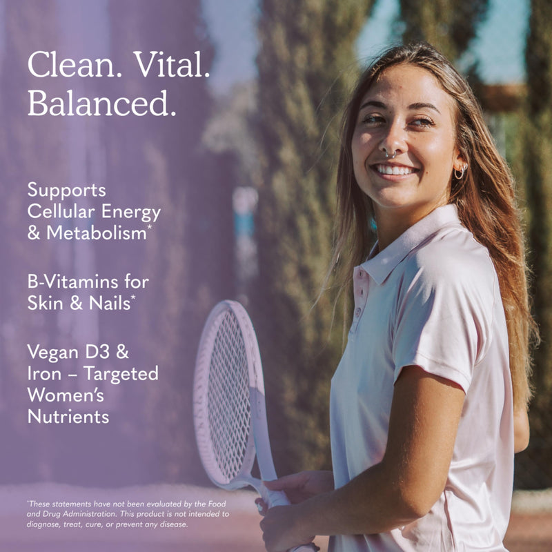 Garden of Life Organics Multivitamin for Women - Women's Once Daily Multi - Whole Food Multi with Iron, Biotin, Vegan Organic Womens Multivitamin for Health, Energy Hair Skin and Nails, 60 Tablets | Women's Once Daily, Whole Food Multi with Iron, Bioti...
