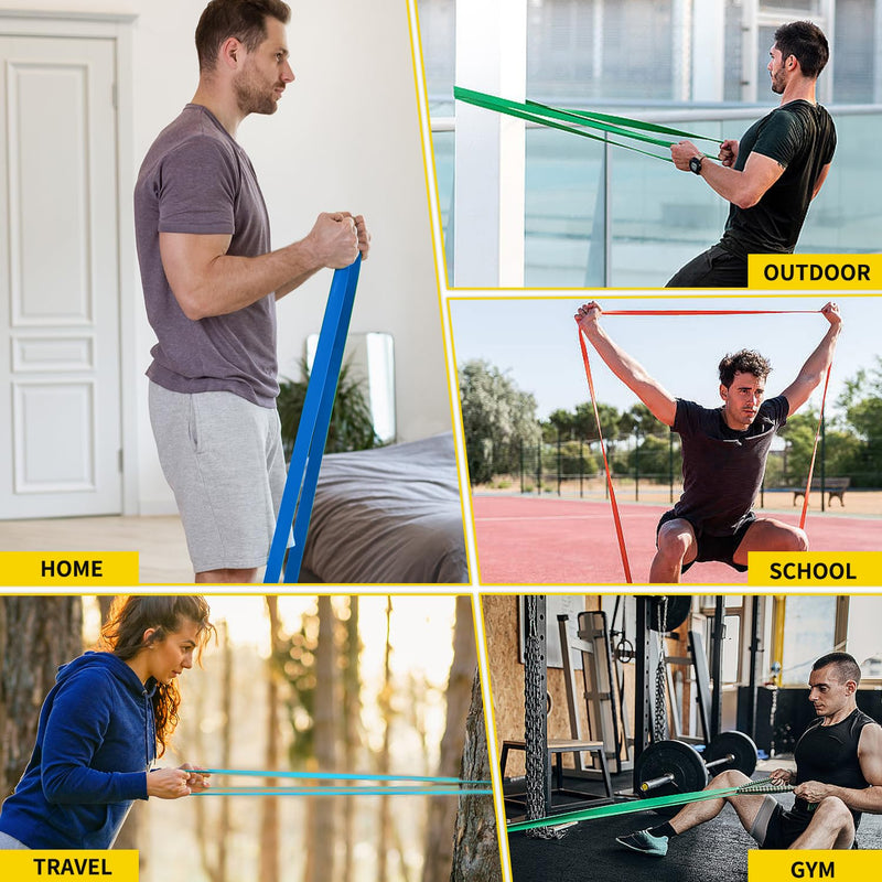 [Australia] - Pull Up Bands, Resistance Bands, Pull Up Assistance Band Resistance Exercise Bands for Men & Women Working Out, Body Stretching, Physical Therapy, Muscle Training black 