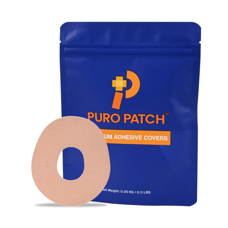 Premium Adhesive Covers - Compatible with Your Dexcom G7 Continuous Glucose Monitoring CGM Sensor - 20 Pack, Waterproof & Sweatproof Patches, Lasts 10-14 Days, Cut-Out Medical Tape (Tan) Tan