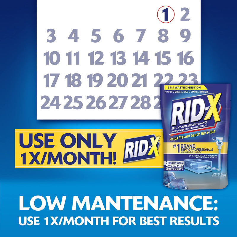 [Australia] - Rid-X Septic Tank System Treatment, Septic Tank Treatment, 3.2 Ounce 3.2 Ounce (Pack of 1) 