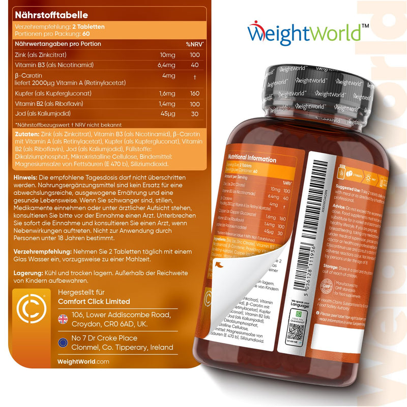 [Australia] - Sunglow Beta Carotene Complex as a tanning accelerator - 120 tablets - Vegan alternative to tanning capsules - For skin pigmentation & oxidative stress with copper, zinc, iodine, vitamin A, B3 & B2 