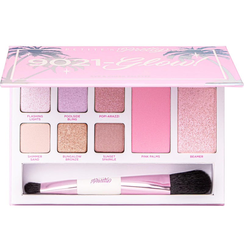 [Australia] - Petite ’N Pretty 9021 Glow! Eye & Cheek Makeup Palette for Kids, Tweens and Teens -3-in-1 Makeup Palette of Blush, Eyeshadow, and Highlighter, Non-Toxic, Made in USA 9021 Glow! Multicolor 