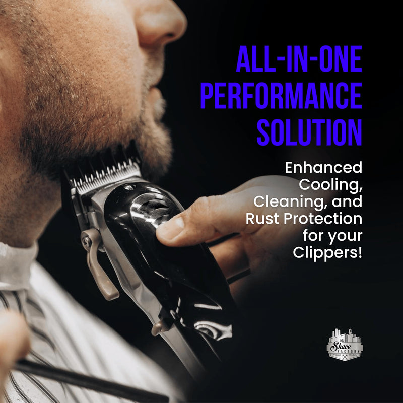 [Australia] - The Shave Factory Clippercare Spray - Efficient hair clipper care, coolant, lubricant and cleaner in one for professional results with every use (5in1 spray) 5in1 spray 