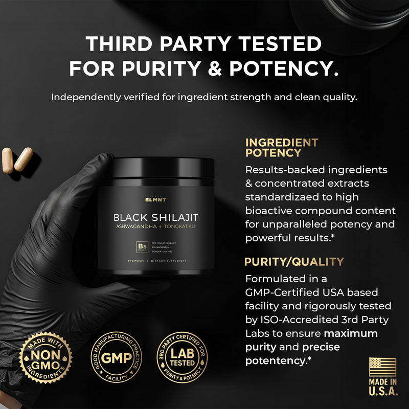 [Australia] - 103,800mg Black Shilajit for Men 100x Strength w. Ashwagandha & Tongkat Ali 10% Extract - Ultra Pure Himalayan Shilajit Capsules 60% Fulvic Acid - Energy, Stamina & Performance Mens Health Supplement 
