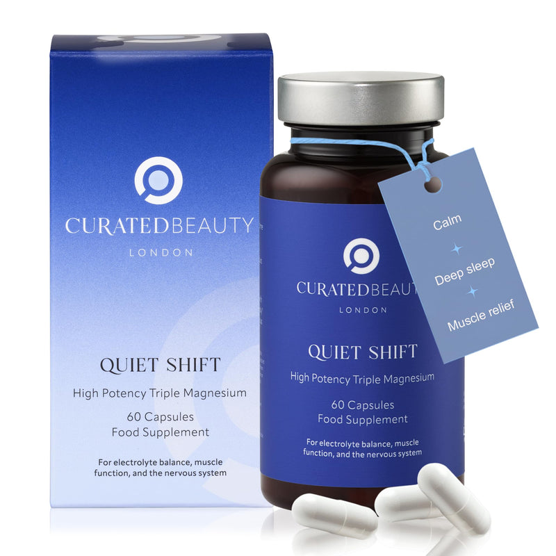 High Strength Magnesium, 60 Capsules (2-Month Supply). Universal Beauty Awards 2026 Winner. Formulated to Support Relaxation and Overall Wellbeing, Quiet Shift.