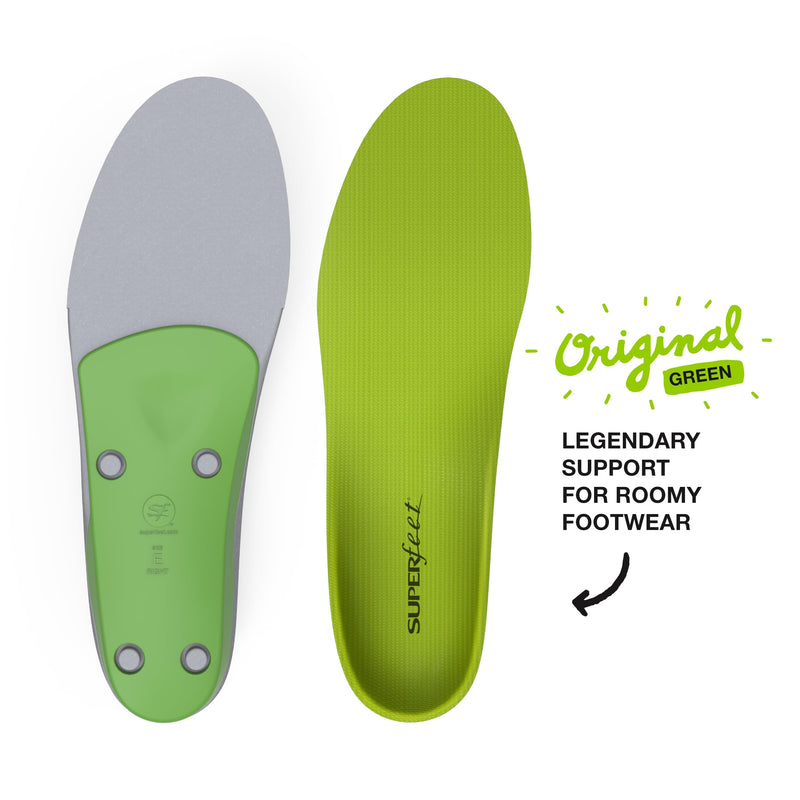 Superfeet All-Purpose Support High Arch Insoles (Green) - Trim-To-Fit Orthotic Shoe Inserts - Professional Grade - Men 9.5-11 / Women 10.5-12 9.5-11 Men / 10.5-12 Women