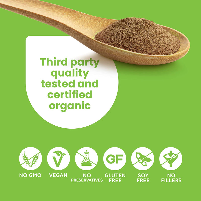 [Australia] - Certified Organic He Shou Wu - Large 5oz Bag of 30:1 Concentrated-Fo-ti - Organic Foti Extract- Fo ti He Shou Wu Organic-Plus Free Bamboo Spoon Pack of 1 - 5 Ounces 