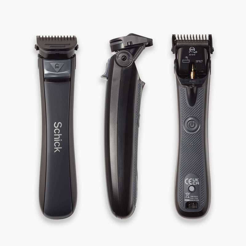 Schick Ultra Pivot Body Trimmer for Men | Manscaping Electric Shaver, Pubic Hair Trimmer, Body Groomer