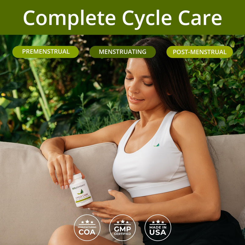 [Australia] - BIOptimizers - Cycle Support - Period Support Supplement for Women - Bloating and Cramping Menstrual Relief - 45 Capsules 45 Count (Pack of 1) 