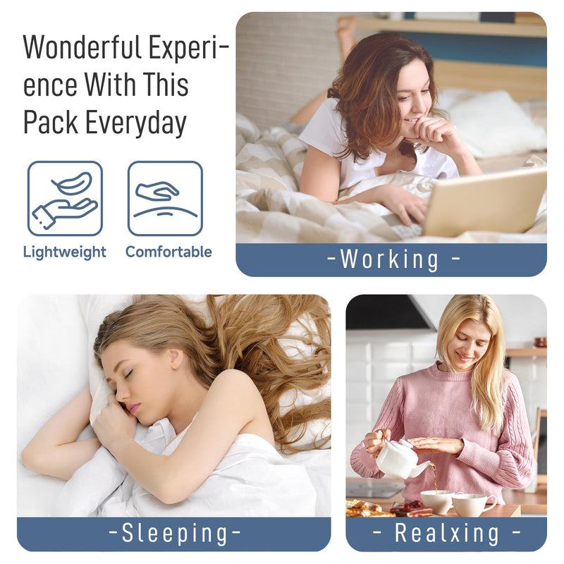[Australia] - Langsprit Castor Oil Pack Wrap,Organic Cotton Castor Oil Packs for Liver Detox,Reusable Castor Oil Pads Pack Compress for stomach,Castor Oil Packs body kit L Large Floral 
