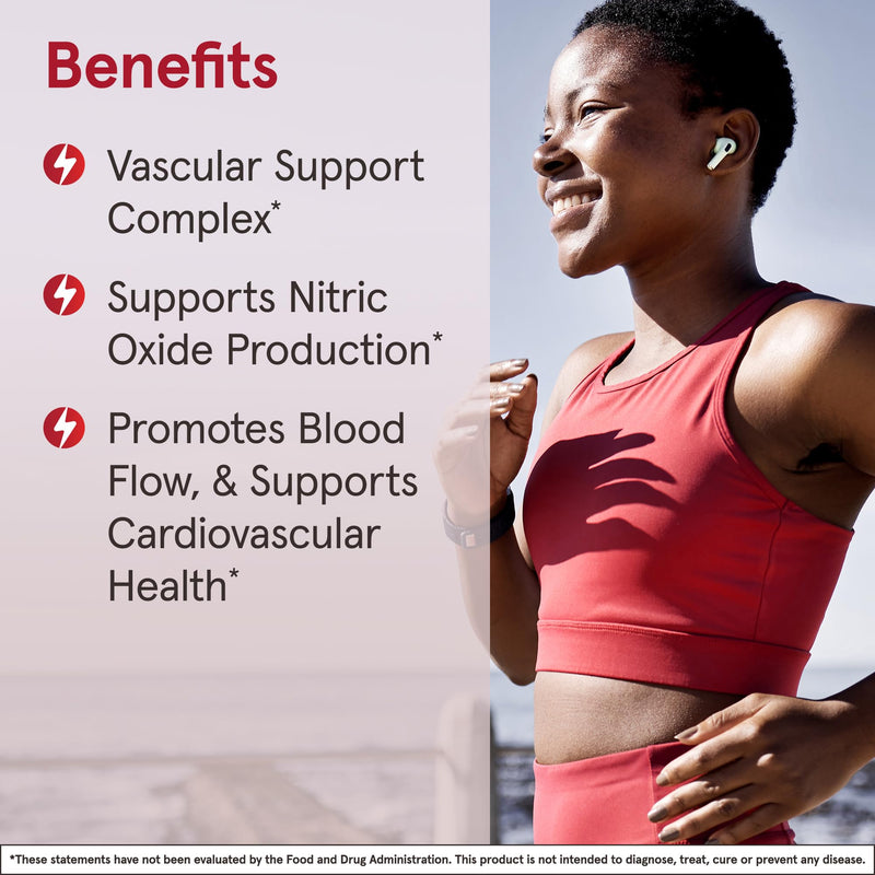 [Australia] - Jarrow Formulas Arginine-Citrulline Sustain, Dietary Supplement, Vascular Support Complex for Nitric Oxide Production and Cardiovascular Health, 120 Tablets, 60 Day Supply Unflavored 120 Count (Pack of 1) 