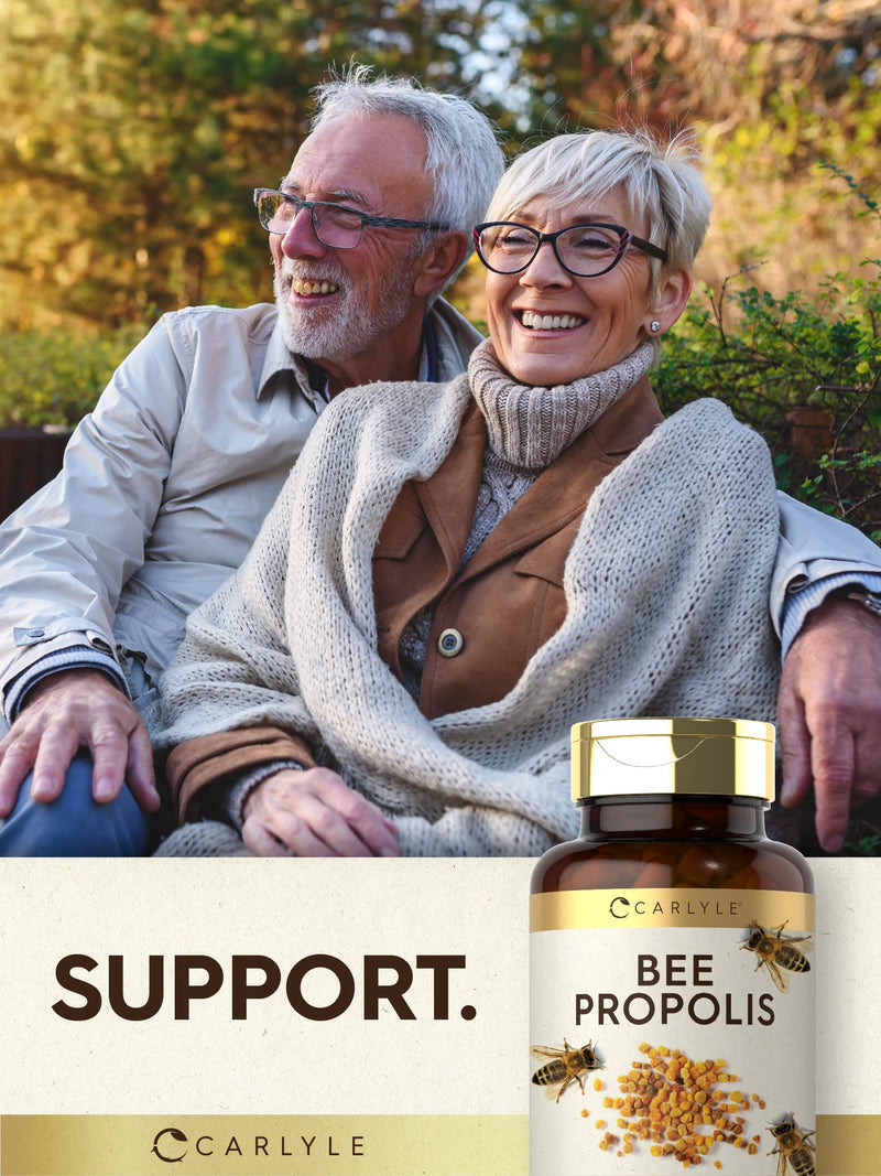 [Australia] - Carlyle Bee Propolis Capsules 600mg | 150 Count | Extract Supplement | Non-GMO, Gluten Free 