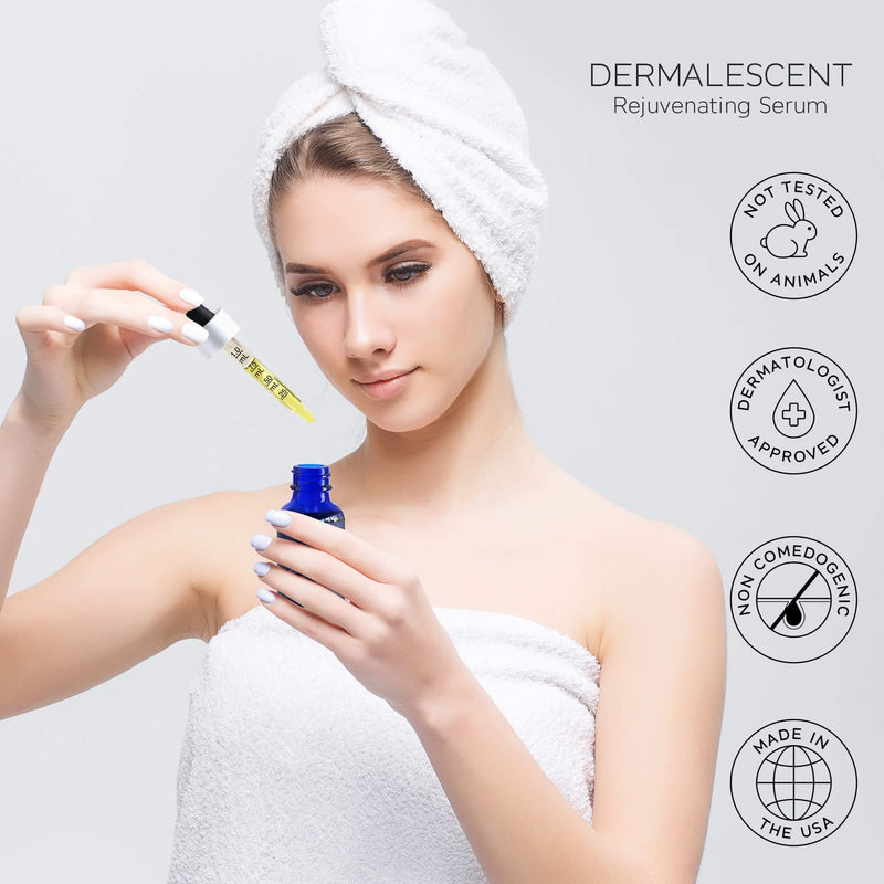 Antioxidant Serum for Anti Aging made from Organic Ingredients - Enhanced Facial Oil - Natural Wrinkle Skin Care with Vitamin E Vitamin C and Olive Squalane