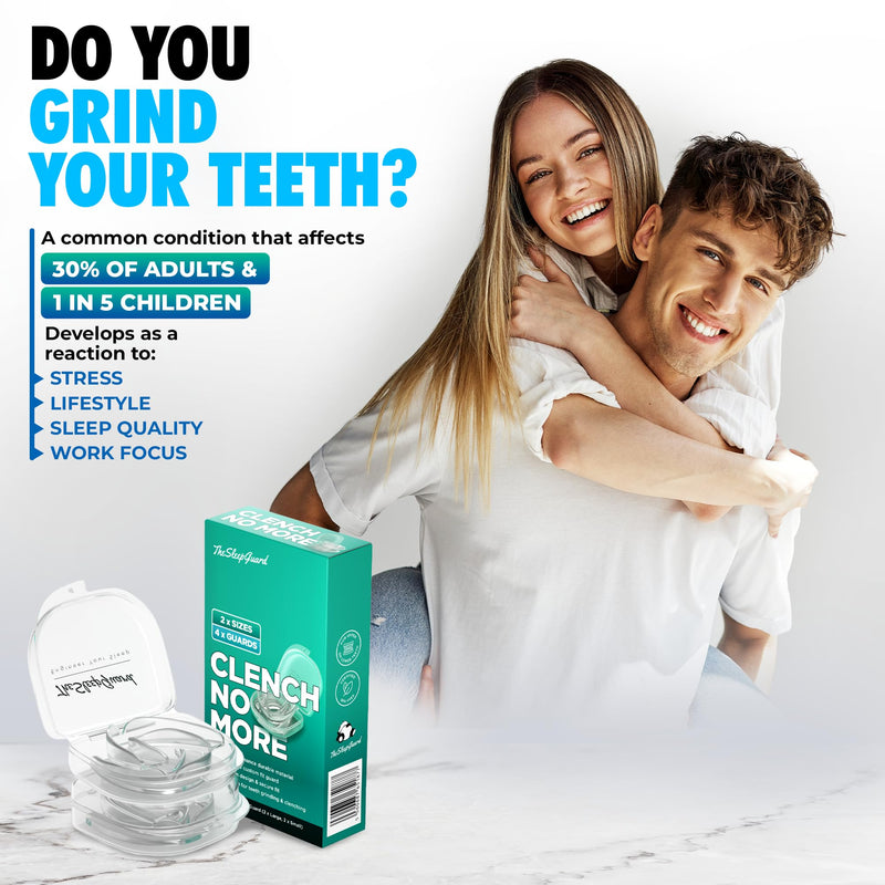 [Australia] - Mouth Guard for Clenching Teeth at Night [Pack of 4, Small & Large Sizes] ‚Äì Custom Night Guards for Teeth Grinding ‚Äì Nighttime Protection During Sleep for Men and Women 