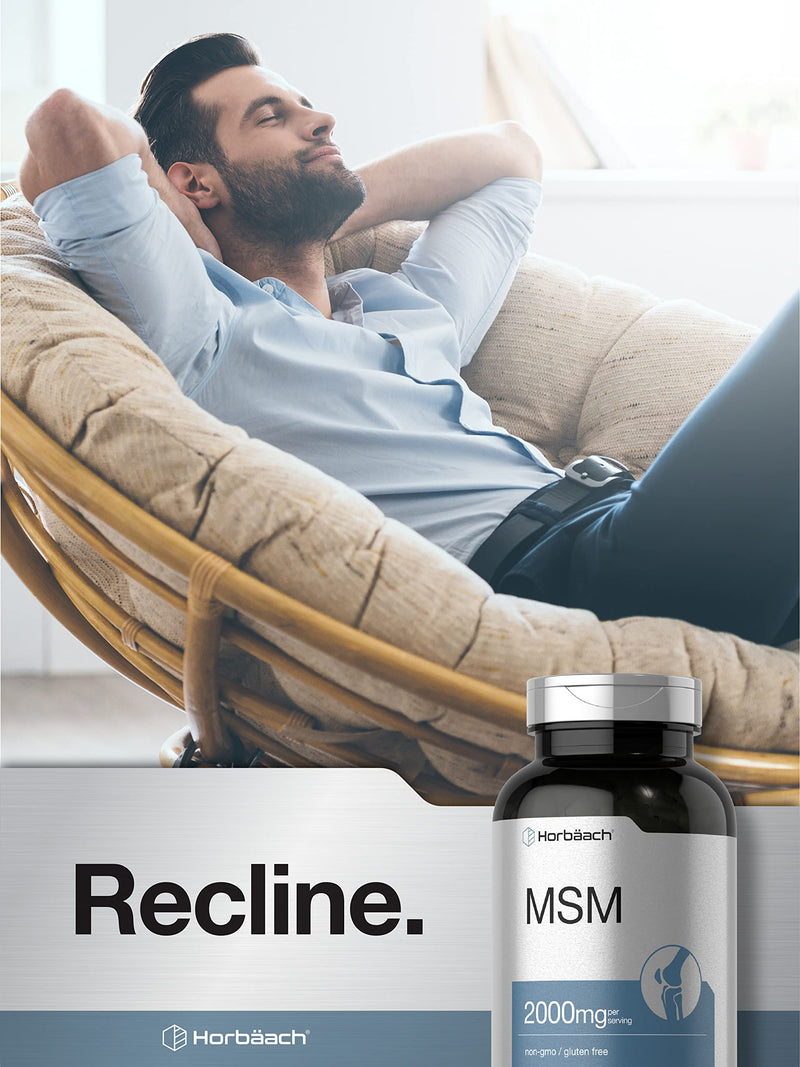[Australia] - Horb√§ach MSM Supplement Capsules | 2000mg | 250 Count | Non-GMO and Gluten Free Formula | Methylsulfonylmethane 