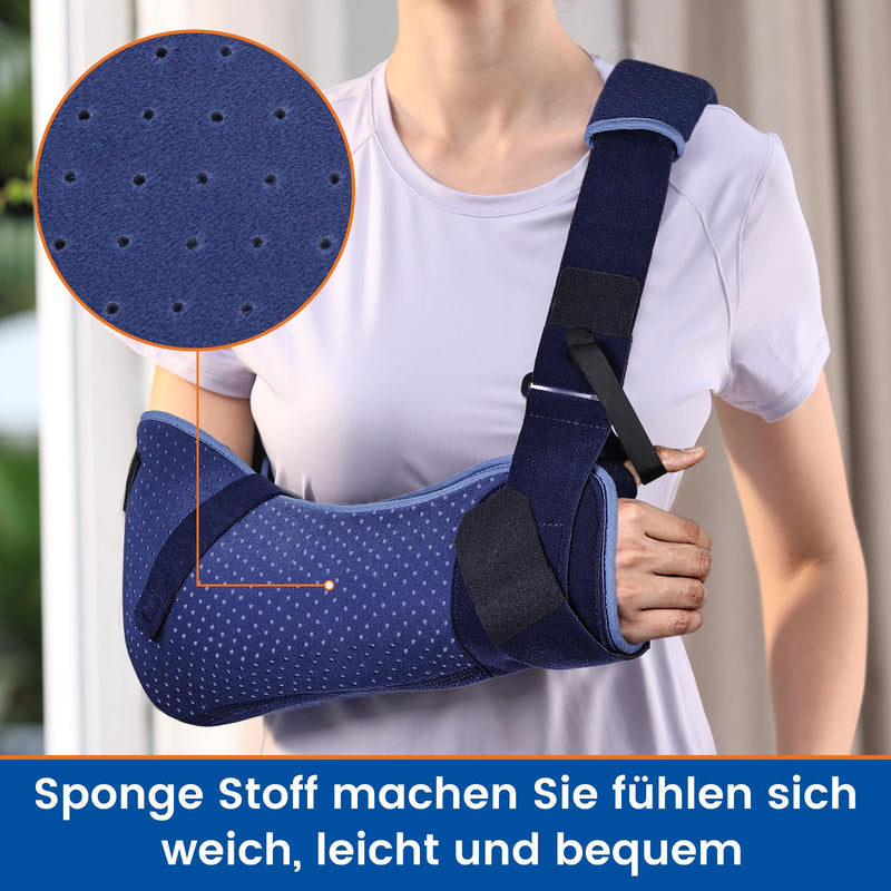 [Australia] - Willcom Arm Sling Shoulder, Shoulder Support with Waist Belt for Men and Women, Arm Sling for Rotator Cuff Tear, Hand, Wrist, Elbow After Surgery (Right, L, 102-130CM) Right Arm 