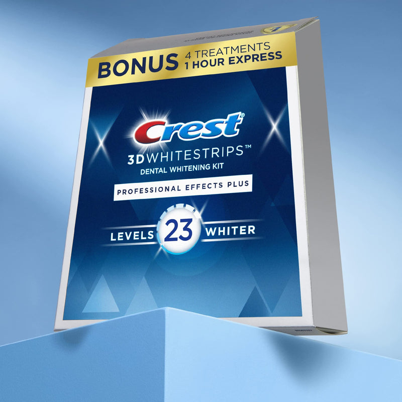 [Australia] - Crest 3D Whitestrips, Professional Effects Plus, Teeth Whitening Strip Kit, 48 Strips (24 Count Pack) 24 Count (Pack of 1) 