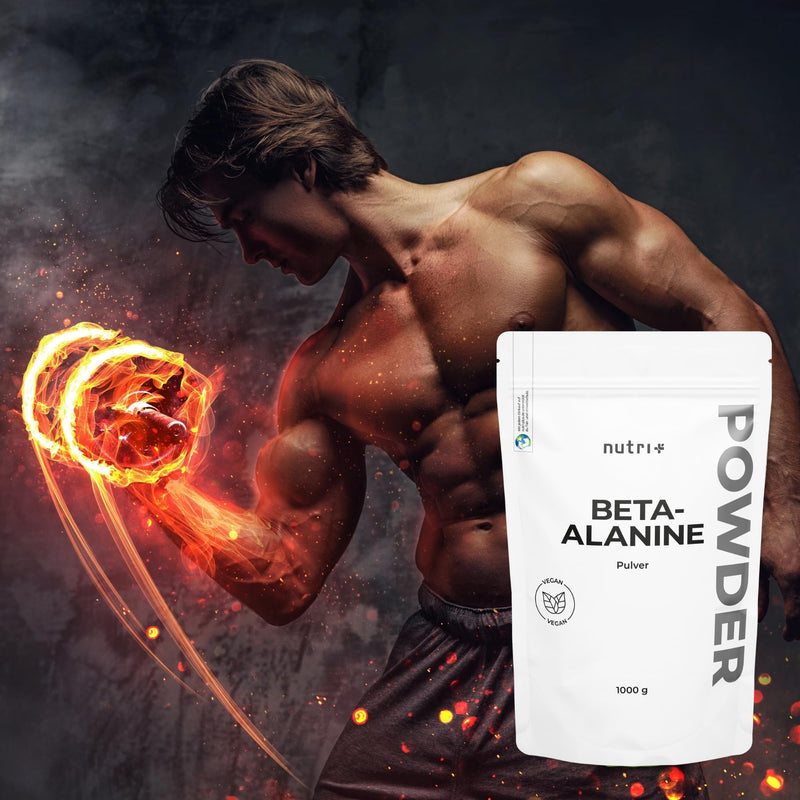 [Australia] - Nutri + Beta Alanine 1 kg powder - vegan, pure, high dosage and without additives - 1000 g pre-workout booster ß Alanine powder - ideal as a training booster 1 kg (pack of 1) 