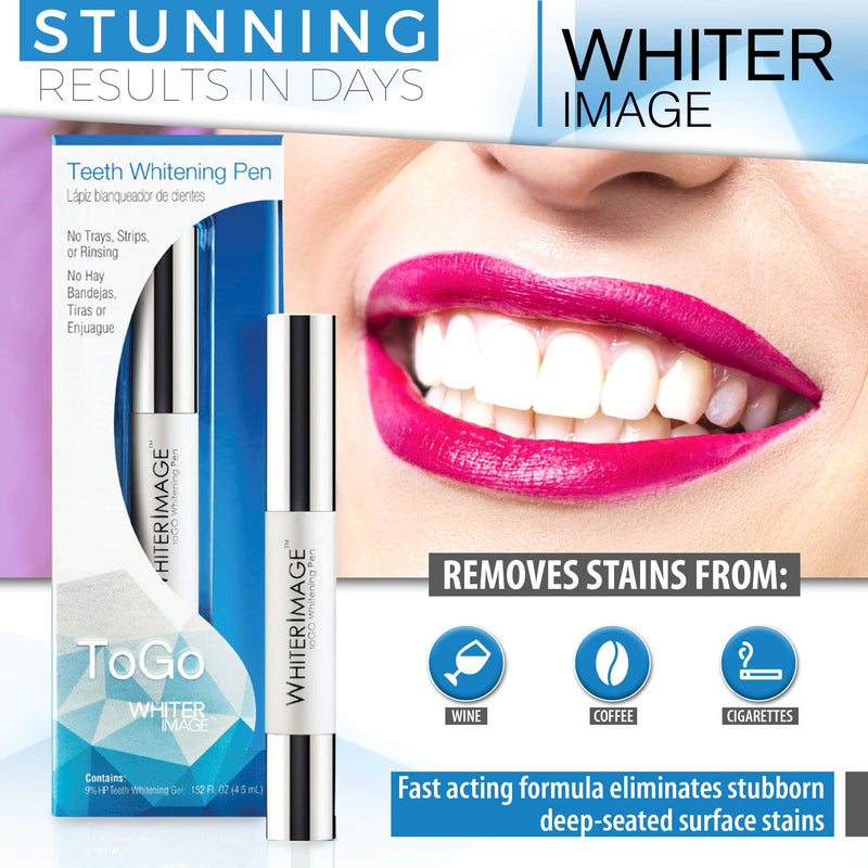 [Australia] - Togo Teeth Whitening Pen, Erases Stubborn Teeth Stains While Strengthening Enamel, Restorative Serum Gel That Reverses Enamel Damage from Bleaching 