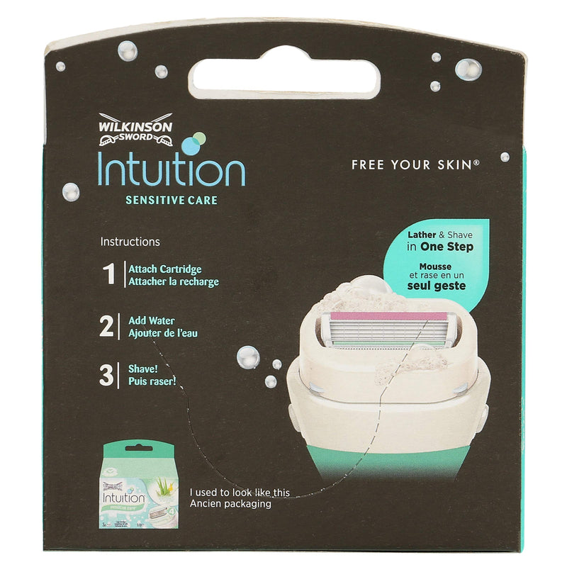 [Australia] - Wilkinson Intuition Sensiive Care razor blades 4 pieces spare parts 
