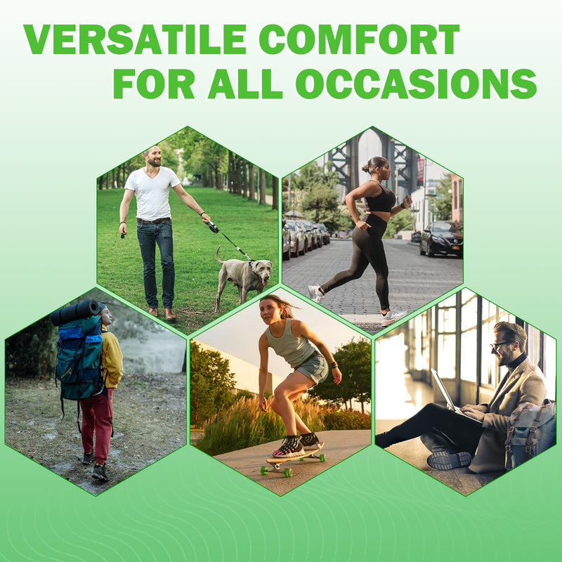 [Australia] - Ailaka 2 Pairs Arch Supports Compression Padded Plantar Fasciitis Bandages for Pain Relief and Sore Flat Feet, Heel Spurs (Black and Gray, One Size) Grey 