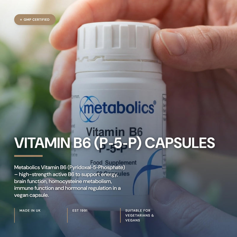 Vitamin B6 P5P- 60 Capsules | B6 Capsules | 34mg B6 Per Capsule