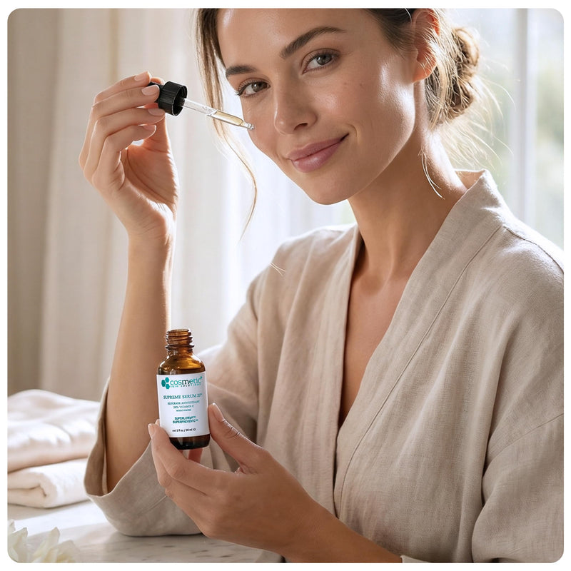Supreme Serum 20 – 20% Vitamin C Face Formula with Hyaluronic Acid, Glutathione & Asiatic Acid – Antioxidant for Even Skin Tone, Firmness & Radiant Complexion – 1 fl oz 1 Fl Oz (Pack of 1)